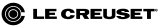 Le Creuset logo.
