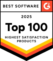 Best software 2025 top 100 highest satisfaction products.