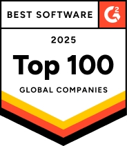 Best software 2025 top 100 global companies.