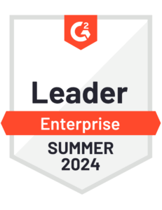 G2 Summer 2024 Enterprise Leader badge.