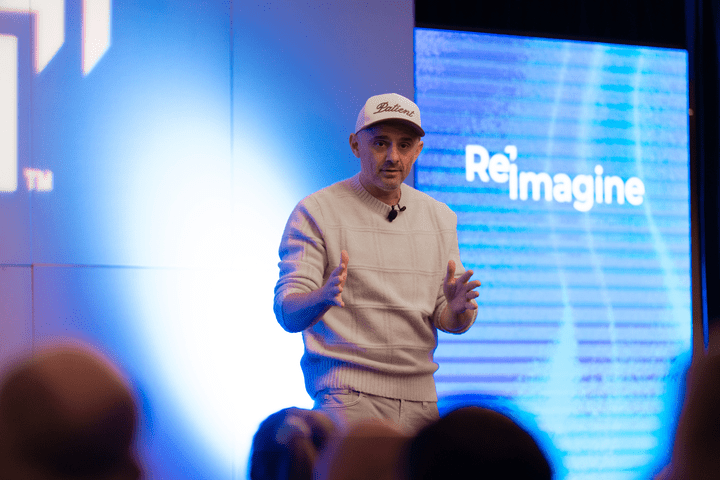 Keynote speaker Gary Vaynerchuk speaking on stage