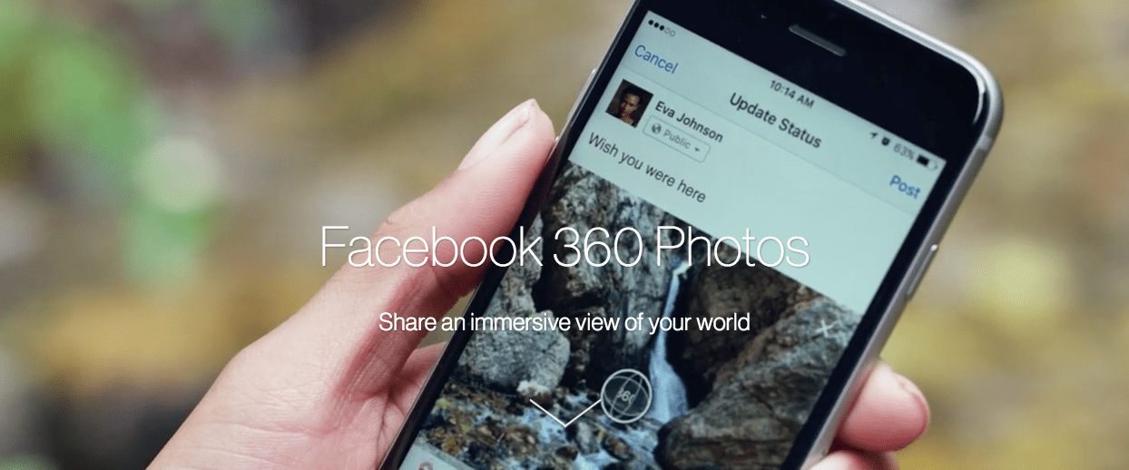 Facebook 360 Photo on iphone