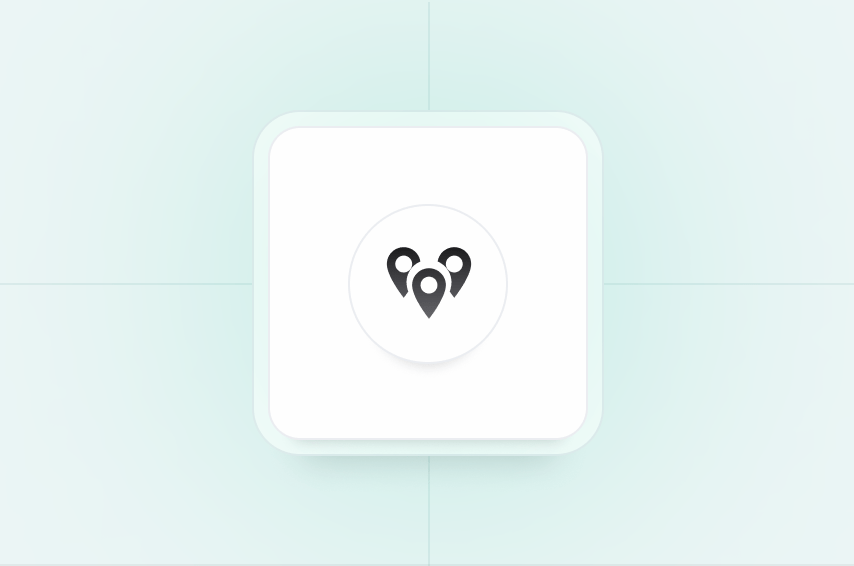 icon of three map pins