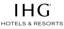 IHG Hotels & Resorts logo with IHG in large letters above Hotels & Resorts in smaller text.